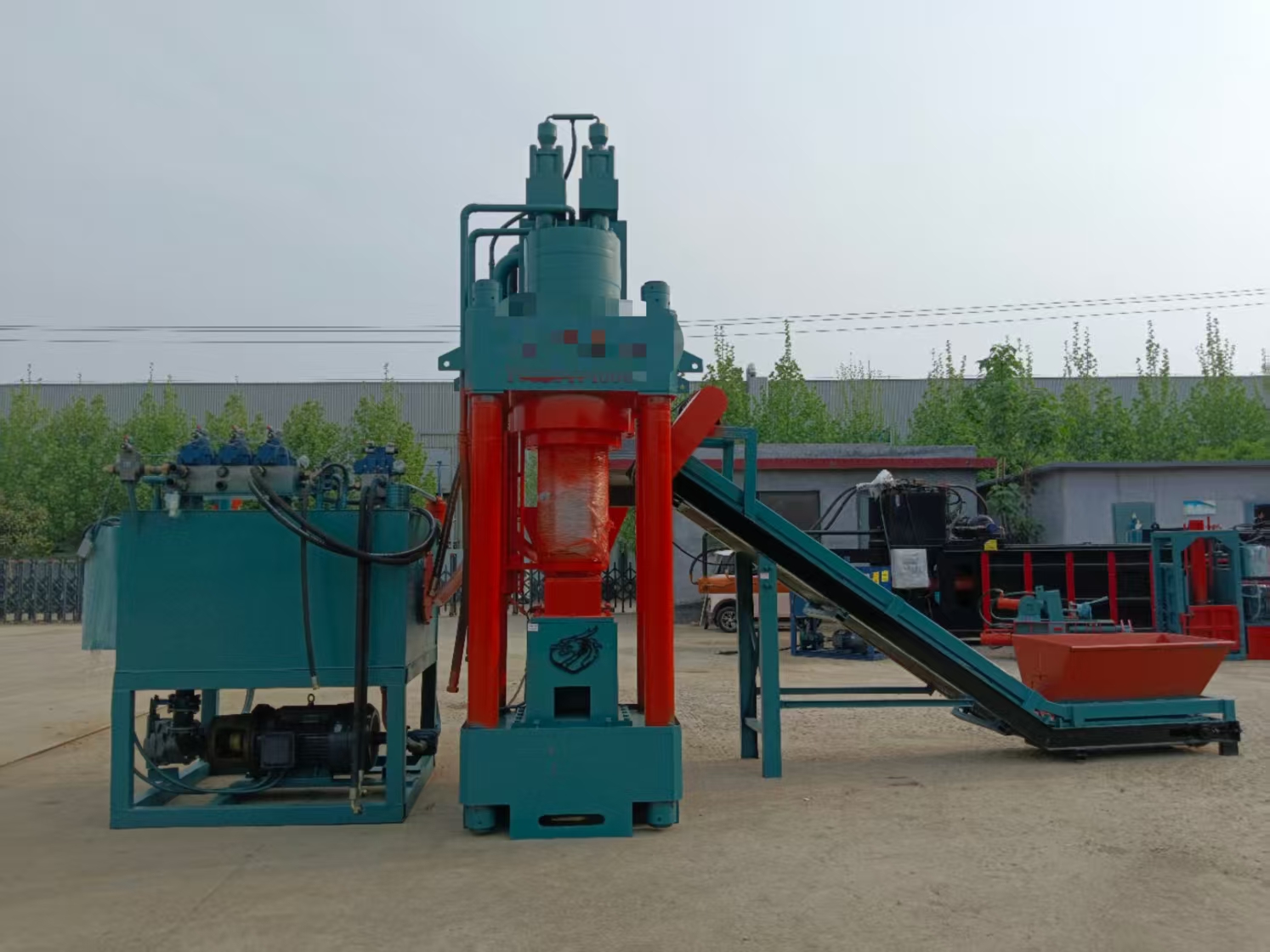 Big heavy hydraulic metal briquette machine