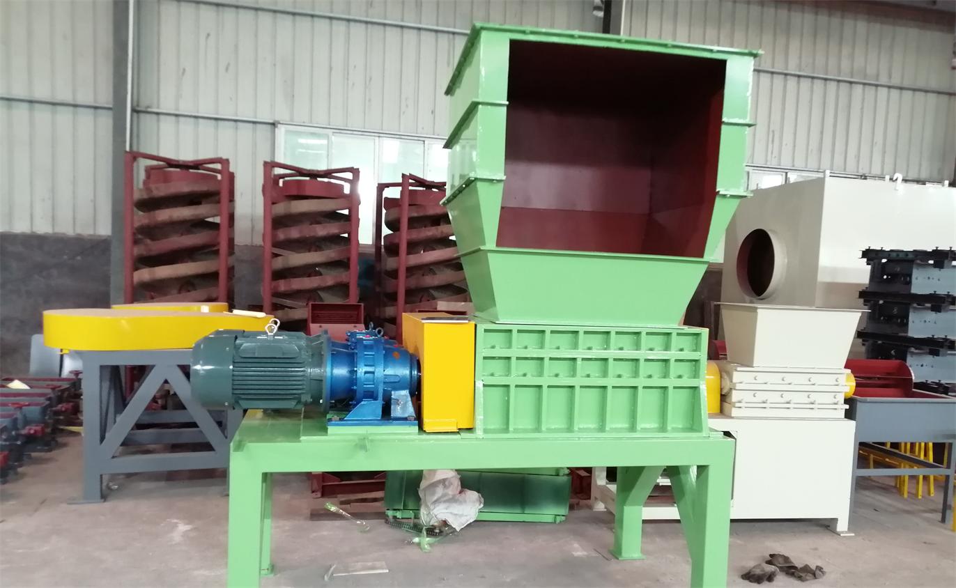 Twin shaft shredder IC-500 I IC-600 I IC-800  with 200-800KG/Hour capacity